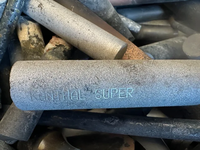 Výkup Kanthal Super – topné tyče a články MoSi₂ z pecí